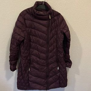 Michael Kors Packable Down Fill XL Purple/Burgundy Jacket